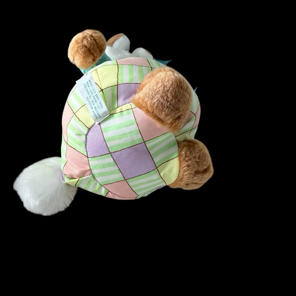 Vtg NOS American Greetings Bloomer Bunny Rabbit Easter 12"‎ Plush Multicolored - Picture 6 of 7